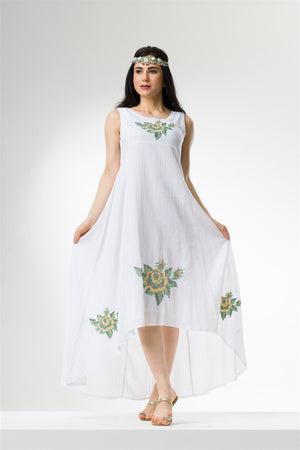 Cotton Gauze Dress - Sleeveless (Sila)