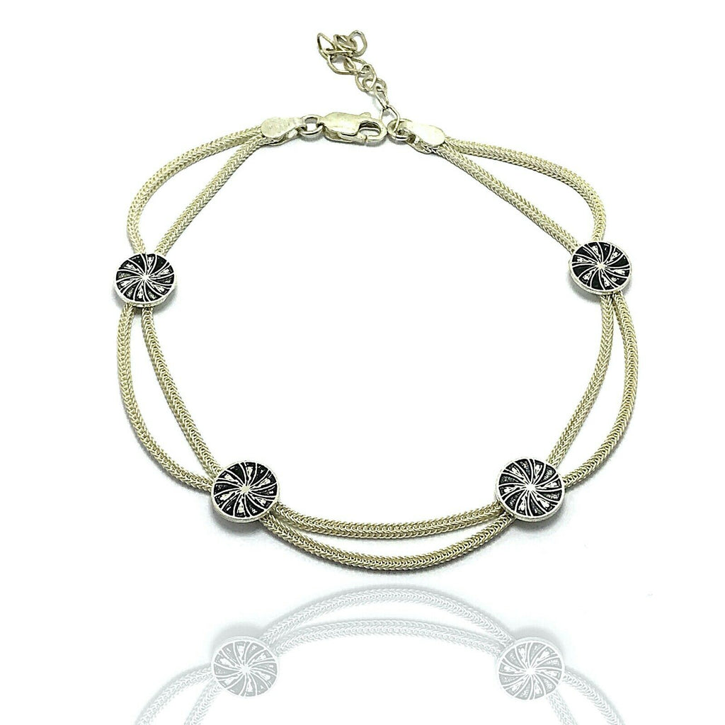 Wind Model Mardin Straw Sterling Silver Anklet (NG201013776)
